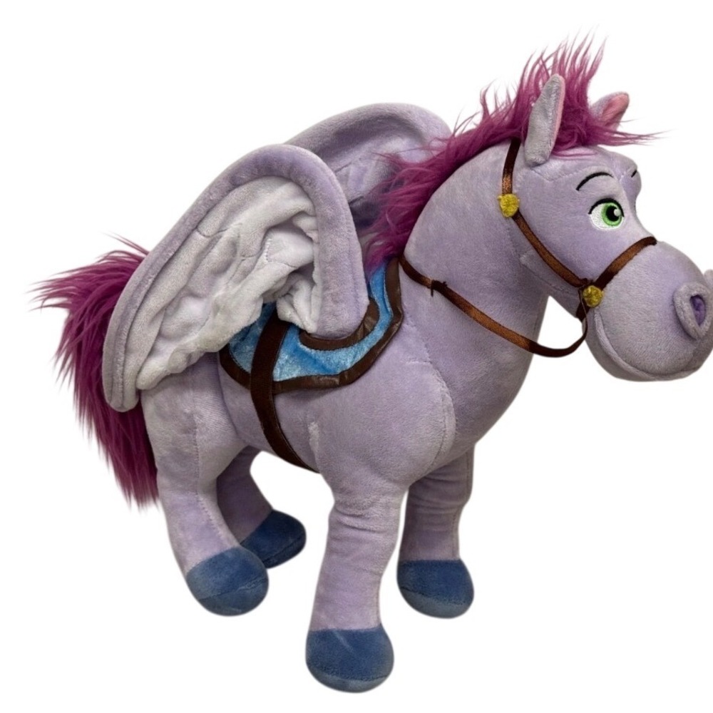 Disney Minimus Pegasus Plush 14" Lavender Excellent Hercules Winged Horse Toy
